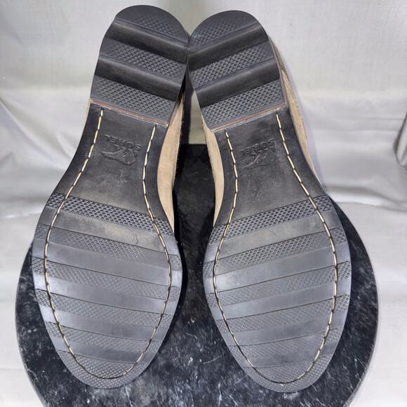 Sorel Lolla Green Leather Ankle Boot Zip-UP/Buckles Women’s Size 8.5 US - Picture 7 of 8